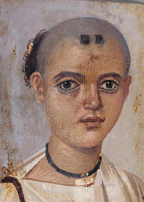 Mummy Portrait of a Youth; Unknown; A.D. 150–200; Encaustic on linden wood; 20.3 × 13 cm (8 × 5 1/8 in.); 78.AP.262; No Copyright - United States (http://rightsstatements.org/vocab/NoC-US/1.0/)