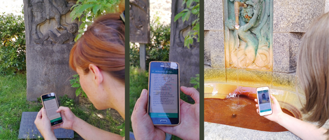 Mit einer App können historisch Interessierte archäologische Stätten selbstständig erkunden. Studierende der Uni Frankfurt konnten in einem Seminar von Stephanie Döpper eigene Lehrpfade in Wiesbaden erstellen. 