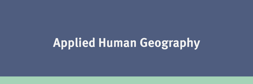 Applied Human Geography