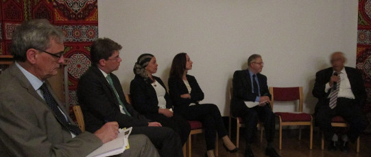 Teilnehmer am Museology Day mit Gastgeber Prof. Seidlmayer (links).