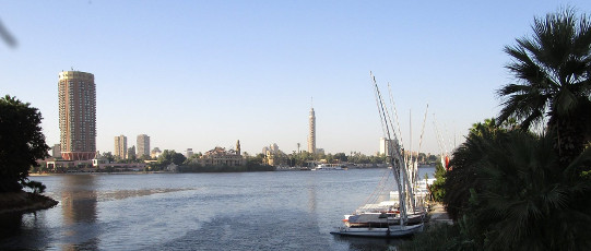 Blick auf den Nil nahe der Fakultät.