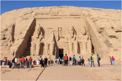 Hier wäre der Tempel Abu Simbel ganz im Süden Ägyptens zu sehen.